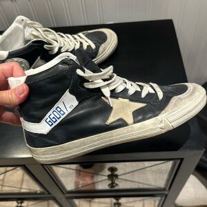 Golden goose black high top sneakers